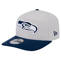 Men's New Era Stone Seattle Seahawks Decent 9FIFTY A-Frame Snapback Hat