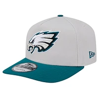 Men's New Era Stone Philadelphia Eagles Decent 9FIFTY A-Frame Snapback Hat