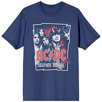 Women's Navy AC/DC Highway To Hell T-Shirt