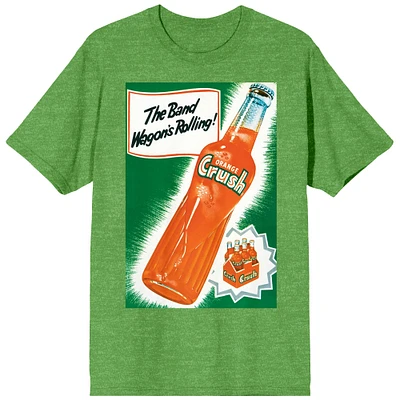 Women's Green Orange Crush The Band Wagon's Rolling T-Shirt