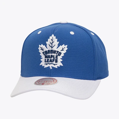 Men's Mitchell & Ness Blue Toronto Maple Leafs All In 2.0 Pro Crown Adjustable Hat