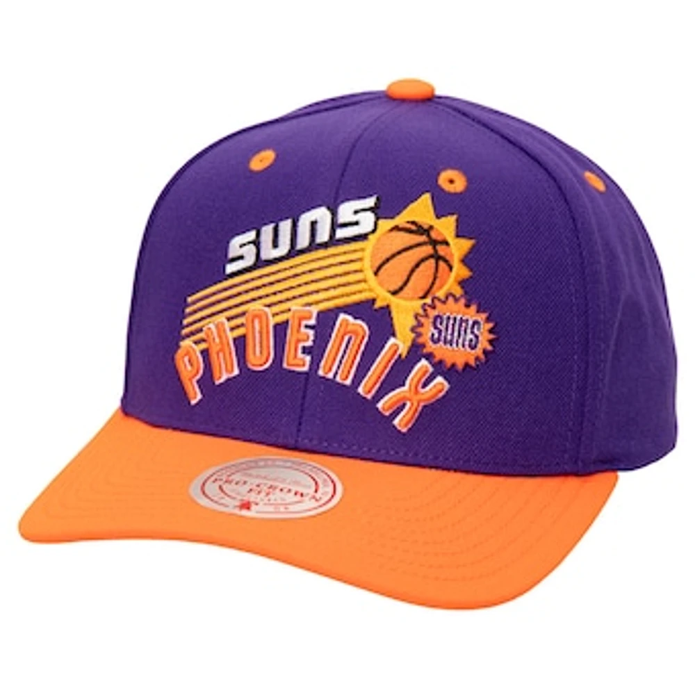 Men's Mitchell & Ness Purple Phoenix Suns All In 2.0 Pro Crown Snapback Hat