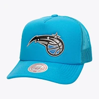 Men's Mitchell & Ness Blue Orlando Magic Core Evergreen OTC Trucker Adjustable Hat