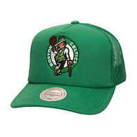 Men's Mitchell & Ness Kelly Green Boston Celtics Core Evergreen OTC Trucker Adjustable Hat