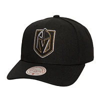 Men's Mitchell & Ness Black Vegas Golden Knights Soul Strike Neon Logo Pro Crown Adjustable Hat