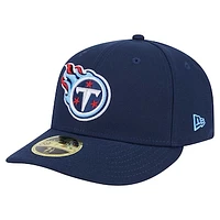 Men's New Era Navy Tennessee Titans Omaha Low Profile 59FIFTY Fitted Hat