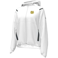 Women's Under Armour White Notre Dame Fighting Irish 2024 Shamrock Series Unstoppable Full-Zip Jacket