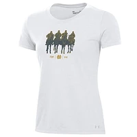 Women's Under Armour White Notre Dame Fighting Irish 2024 Shamrock Series Horses T-Shirt