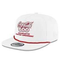 Men's New Era White Jeff Gordon Coca-Cola 600 First Win Golfer Adjustable Hat