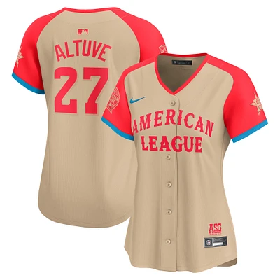 Women's Nike Jose Altuve Cream American League 2024 MLB All-Star Game Limited Player Jersey