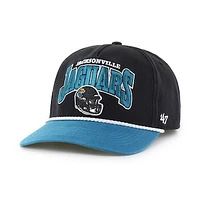 Men's '47 Black/Teal Jacksonville Jaguars Palermo Hitch Adjustable Hat