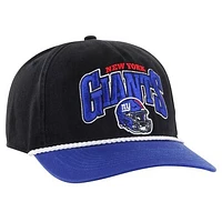 Men's '47 Black/Royal New York Giants Palermo Hitch Adjustable Hat