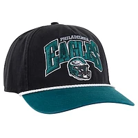 Men's '47 Black/Midnight Green Philadelphia Eagles Palermo Hitch Adjustable Hat