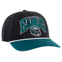 Men's '47 Black/Midnight Green Philadelphia Eagles Palermo Hitch Adjustable Hat