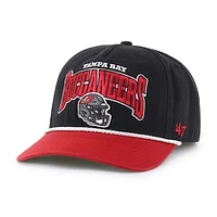 Men's '47 Black/Red Tampa Bay Buccaneers Palermo Hitch Adjustable Hat