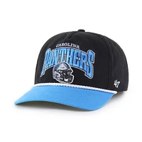 Men's '47 Black/Blue Carolina Panthers Palermo Hitch Adjustable Hat