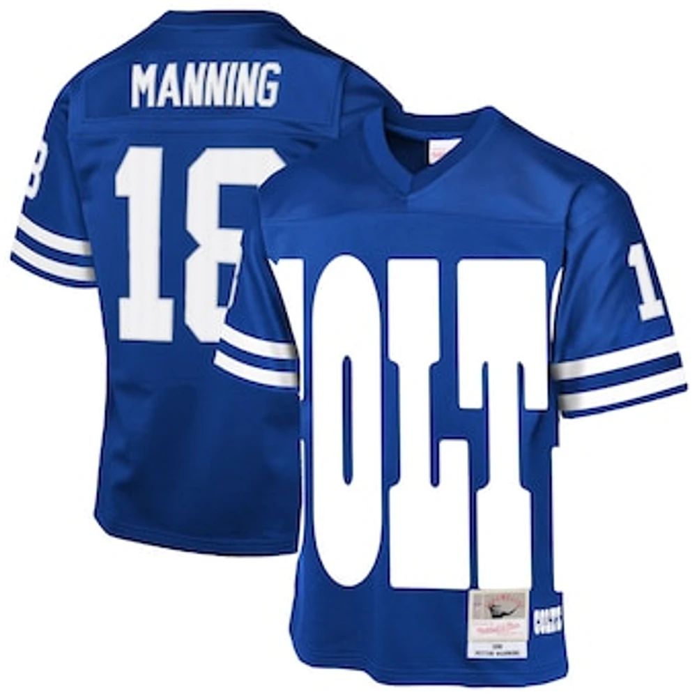 Youth Mitchell & Ness Peyton Manning Royal Indianapolis Colts 1998 Throwback Fashion Jersey