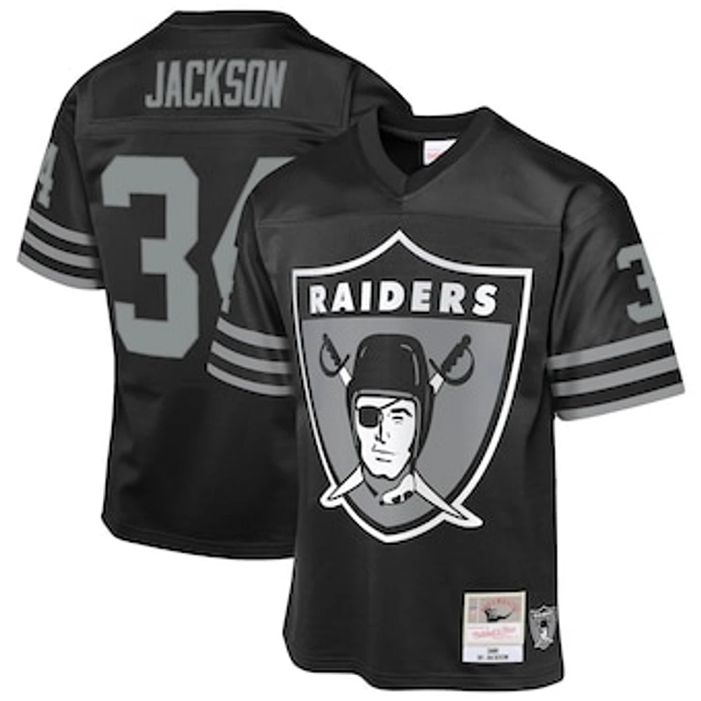 Youth Mitchell & Ness Bo Jackson Black Las Vegas Raiders 1988 Throwback Fashion Jersey