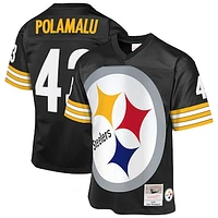 Youth Mitchell & Ness Troy Polamalu Black Pittsburgh Steelers 2005 Throwback Fashion Jersey