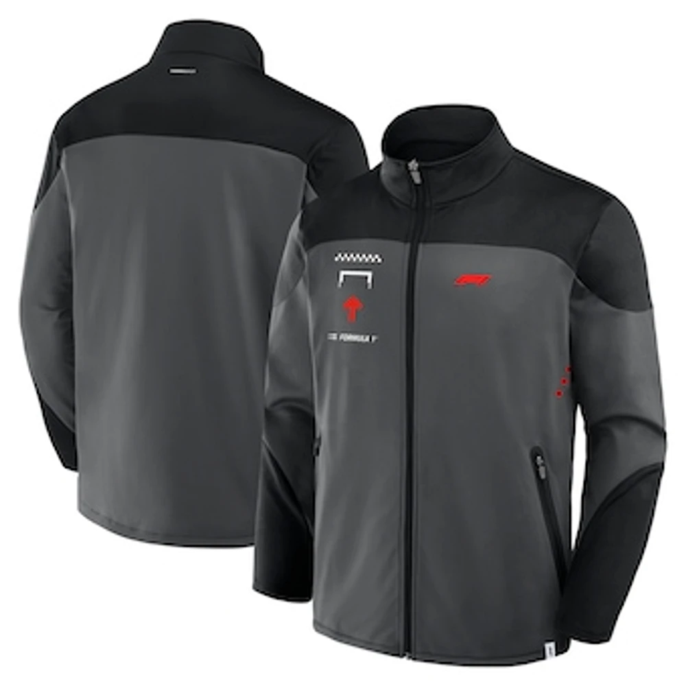 Men's Gray/Black Formula 1 Tech Full-Zip Jacket