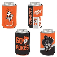 WinCraft Oklahoma State Cowboys 4-Pack 12oz. Can Cooler Set