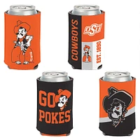 WinCraft Oklahoma State Cowboys 4-Pack 12oz. Can Cooler Set