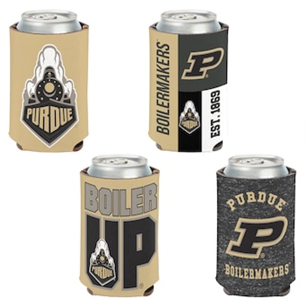 WinCraft Purdue Boilermakers 4-Pack 12oz. Can Cooler Set