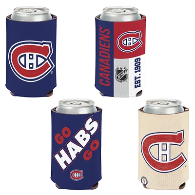 WinCraft Montreal Canadiens 4-Pack 12oz. Can Cooler Set