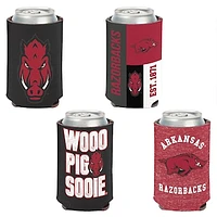 WinCraft Arkansas Razorbacks 4-Pack 12oz. Can Cooler Set