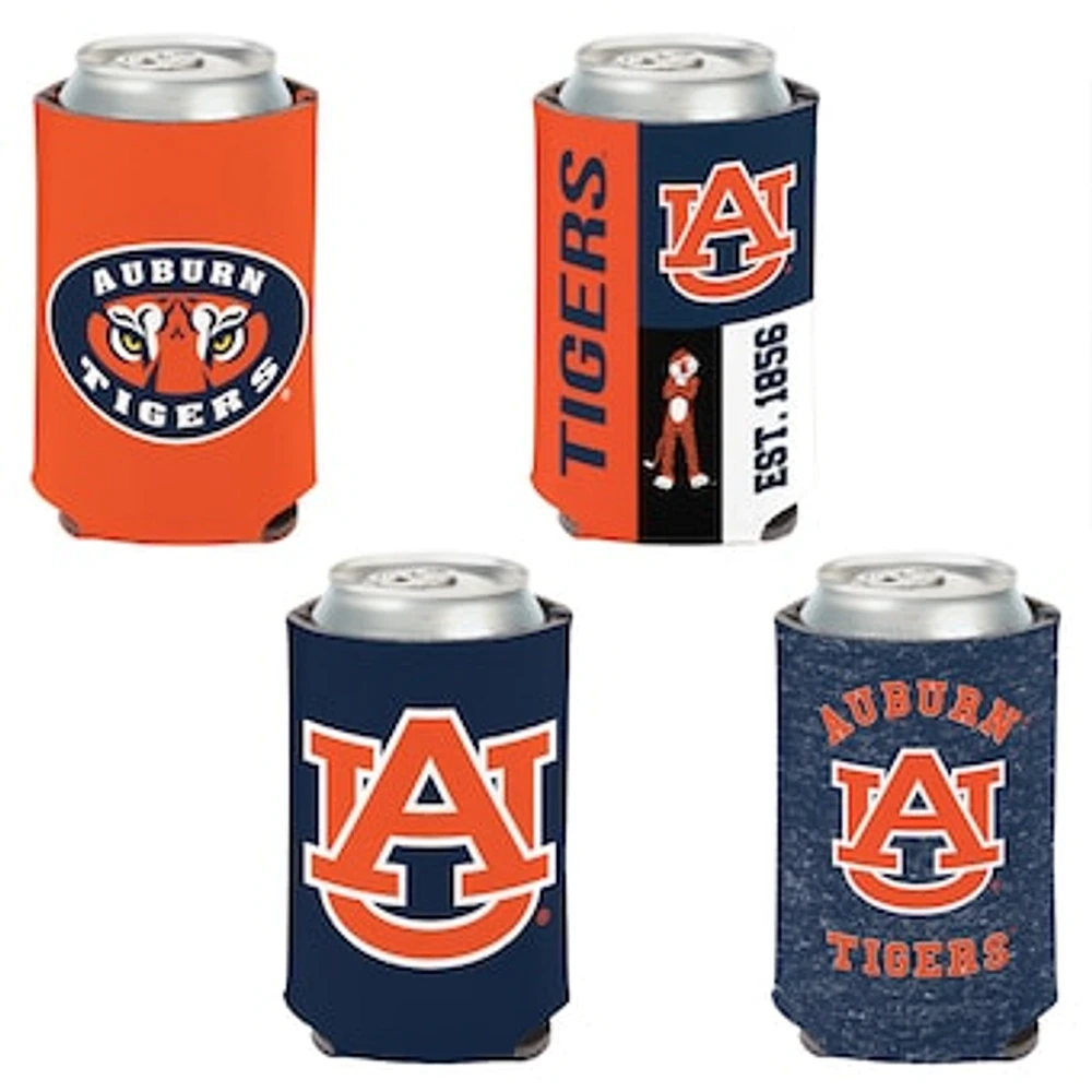 WinCraft Auburn Tigers 4-Pack 12oz. Can Cooler Set