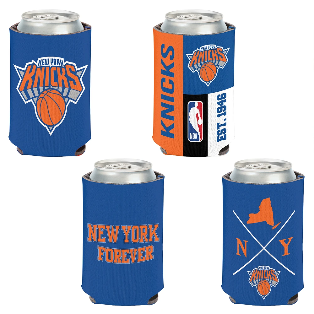 WinCraft New York Knicks 4-Pack 12oz. Can Cooler Set