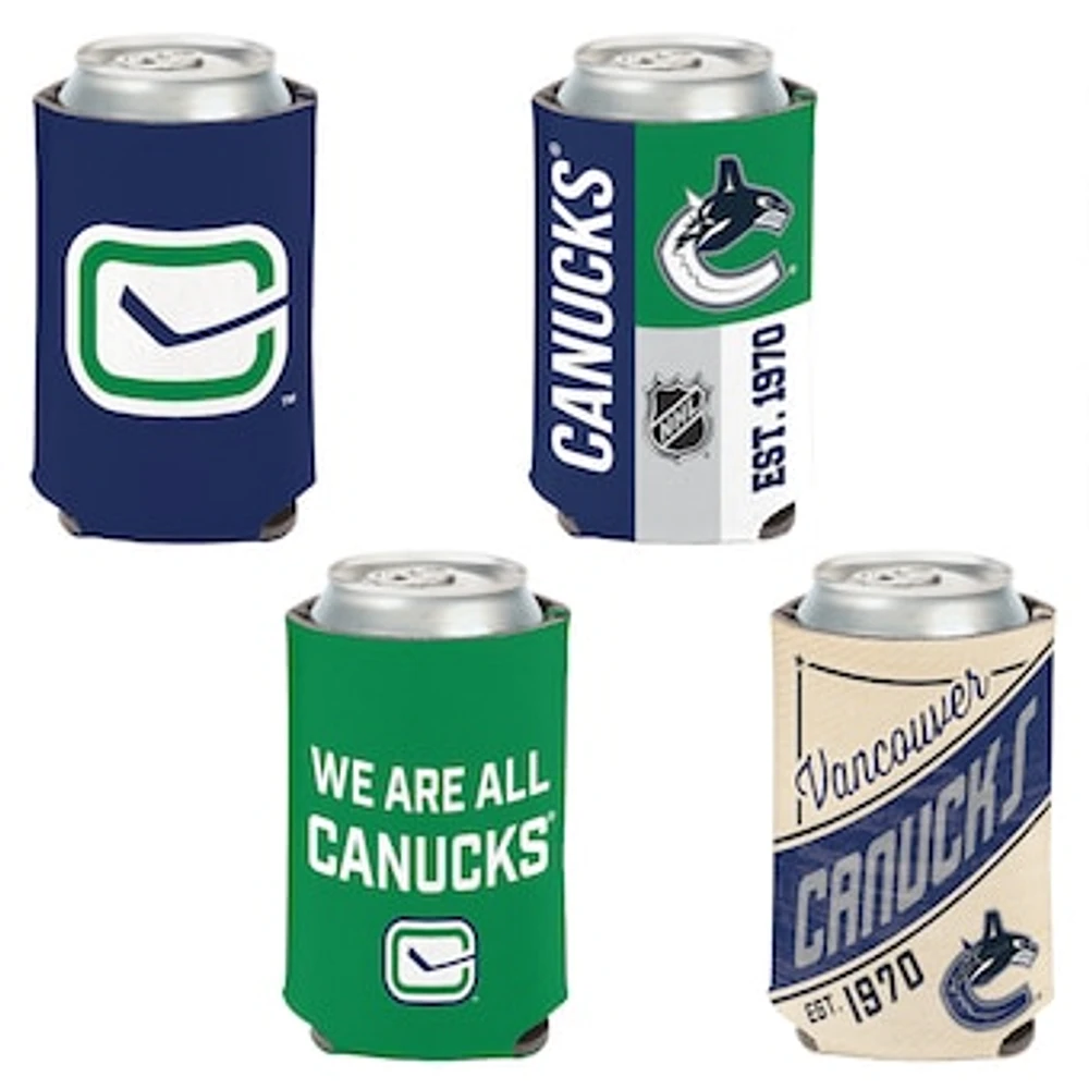 WinCraft Vancouver Canucks 4-Pack 12oz. Can Cooler Set