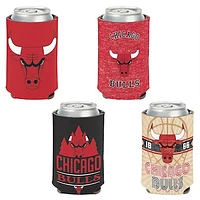 WinCraft Chicago Bulls 4-Pack 12oz. Can Cooler Set