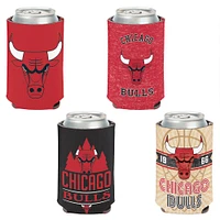 WinCraft Chicago Bulls 4-Pack 12oz. Can Cooler Set