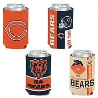 WinCraft Chicago Bears 4-Pack 12oz. Can Cooler Set