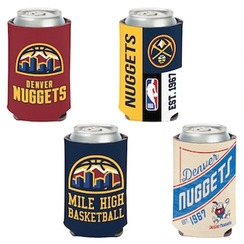 WinCraft Denver Nuggets 4-Pack 12oz. Can Cooler Set