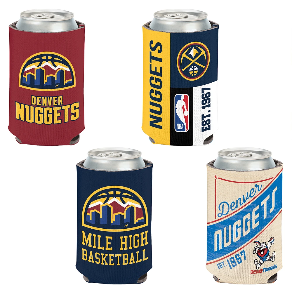 WinCraft Denver Nuggets 4-Pack 12oz. Can Cooler Set