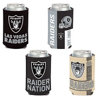 WinCraft Las Vegas Raiders 4-Pack 12oz. Can Cooler Set