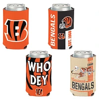 WinCraft Cincinnati Bengals 4-Pack 12oz. Can Cooler Set