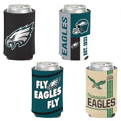 WinCraft Philadelphia Eagles 4-Pack 12oz. Can Cooler Set