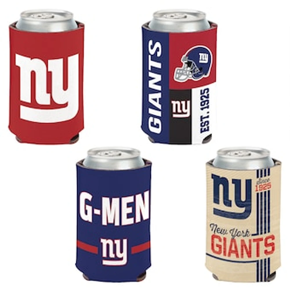 WinCraft New York Giants 4-Pack 12oz. Can Cooler Set