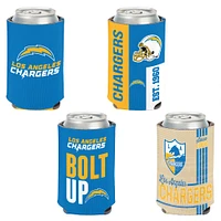 WinCraft Los Angeles Chargers 4-Pack 12oz. Can Cooler Set