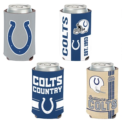 WinCraft Indianapolis Colts 4-Pack 12oz. Can Cooler Set