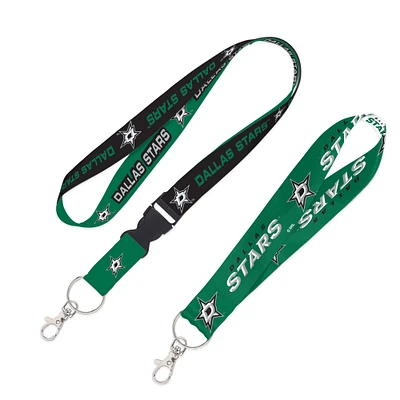 WinCraft Dallas Stars 2-Pack Lanyard with Detachable Buckle & Key Strap Set