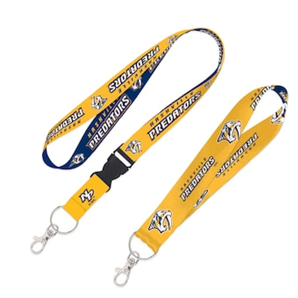 WinCraft Nashville Predators 2-Pack Lanyard with Detachable Buckle & Key Strap Set