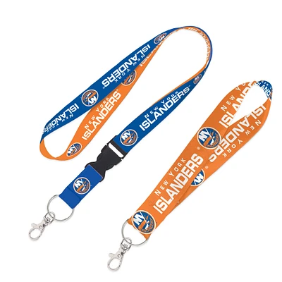 WinCraft New York Islanders 2-Pack Lanyard with Detachable Buckle & Key Strap Set