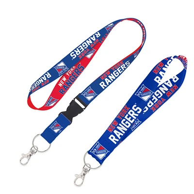 WinCraft New York Rangers 2-Pack Lanyard with Detachable Buckle & Key Strap Set