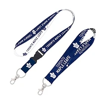 WinCraft Toronto Maple Leafs 2-Pack Lanyard with Detachable Buckle & Key Strap Set