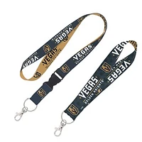 WinCraft Vegas Golden Knights 2-Pack Lanyard with Detachable Buckle & Key Strap Set