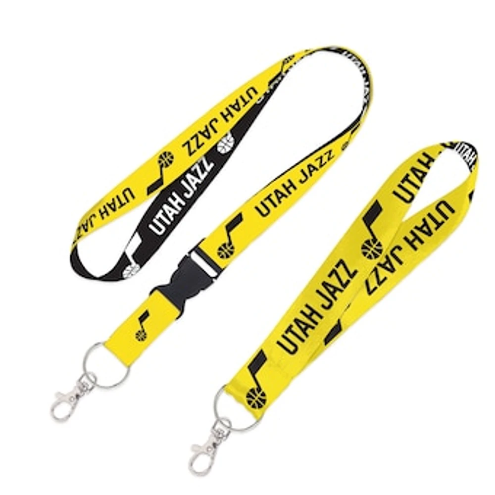 WinCraft Utah Jazz 2-Pack Lanyard with Detachable Buckle & Key Strap Set